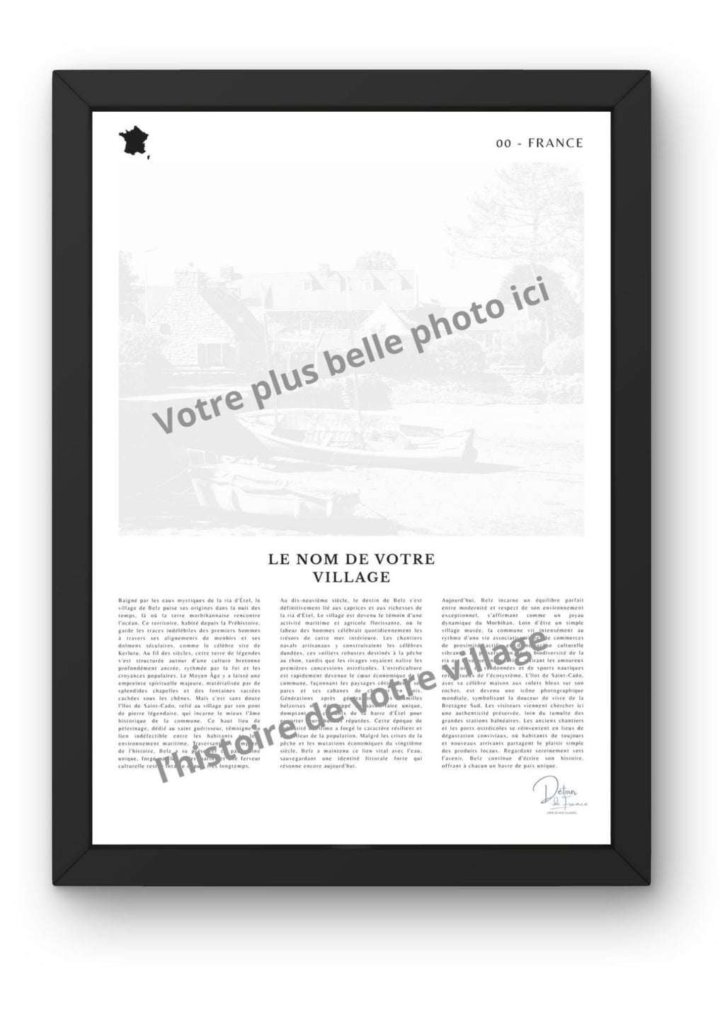 Affiche "Votre village personnalisé"